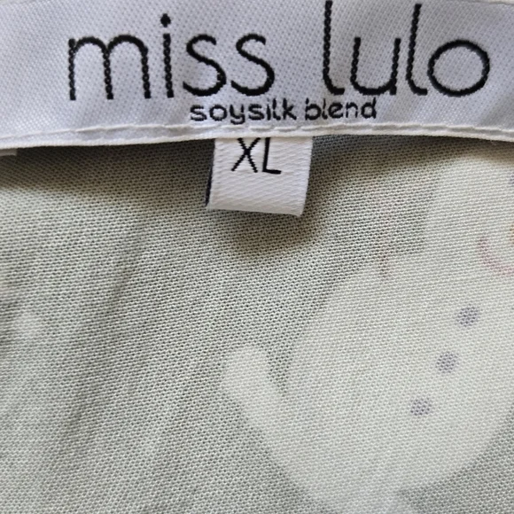 Miss Lulo Forest Green Fairy Tale Holiday Dress Size XL - Picture 8 of 10